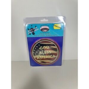 NEW! Round 5" God Bless America United Car Magnet CAR HOUSE BOAT WATERPROOF